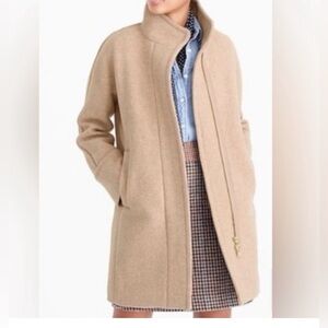 J crew  coat in Italian wool blend  Tan